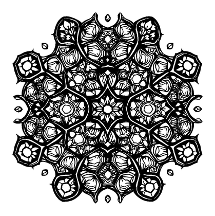 Honeycomb Pattern Colouring Page (Adults, Intricate)