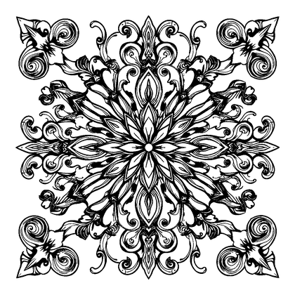 Interlaced Ribbons Colouring Page (Adults, Intricate)