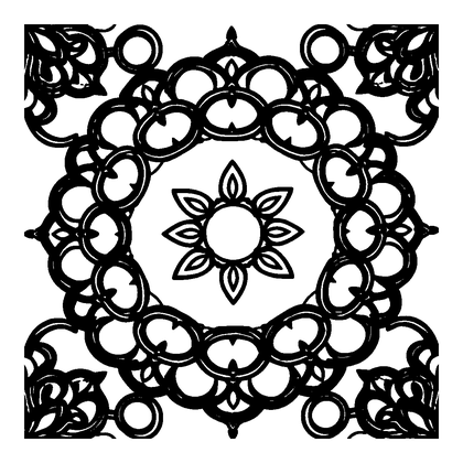 Interlocking Rings Colouring Page (Adults, Intricate)