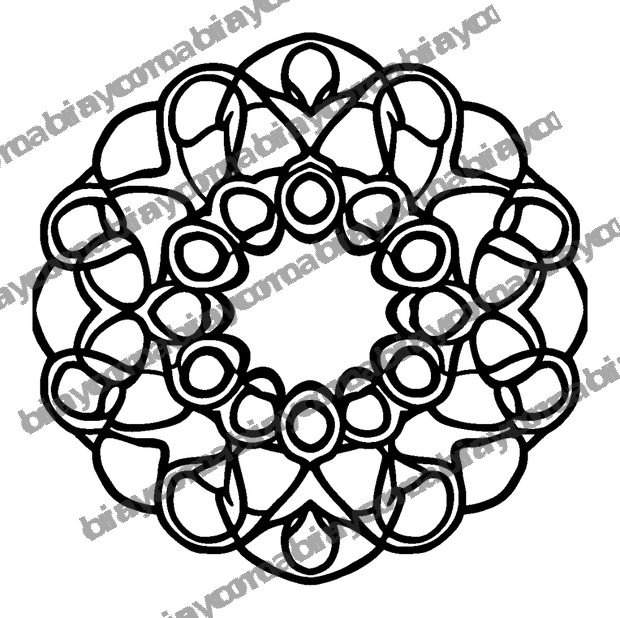 Interlocking Rings colouring page — free printable for kids