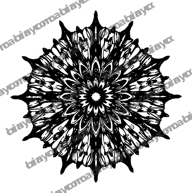 Kaleidoscope Burst colouring page — free printable for adults