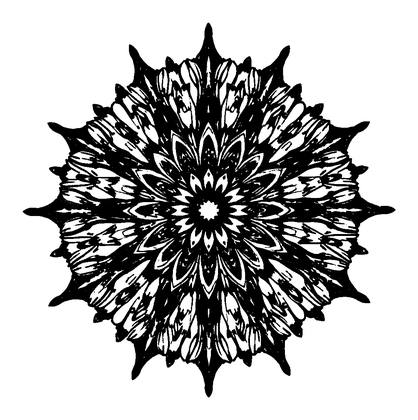 Kaleidoscope Burst Colouring Page (Adults, Intricate)