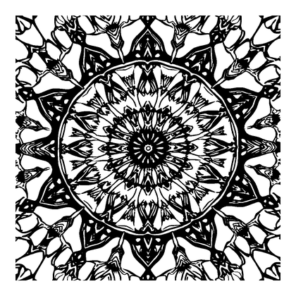Kaleidoscope Colouring Page (Adults, Standard)