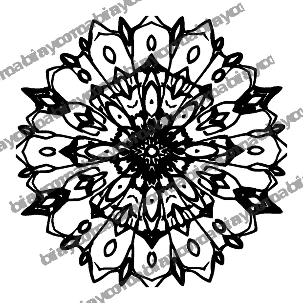 Kaleidoscope colouring page — free printable for kids