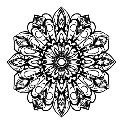 Kaleidoscope Colouring Page (Teens, Standard)