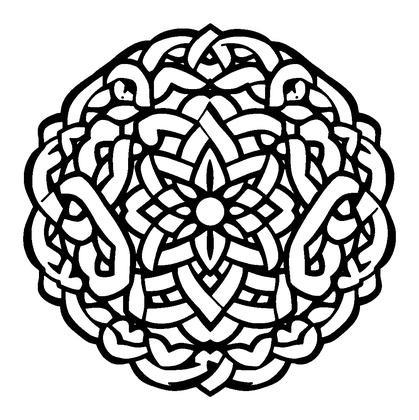 Knotwork Border Colouring Page (Kids, Standard)