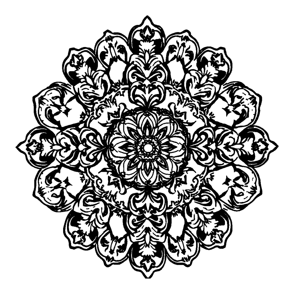 Lace Pattern colouring page — free printable for adults