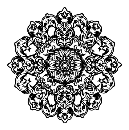 Lace Pattern Colouring Page (Adults, Standard)