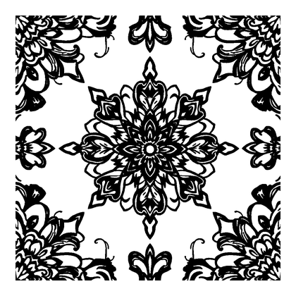 Lace Pattern Colouring Page (Teens, Standard)