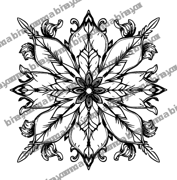 Leaf colouring page — free printable for adults