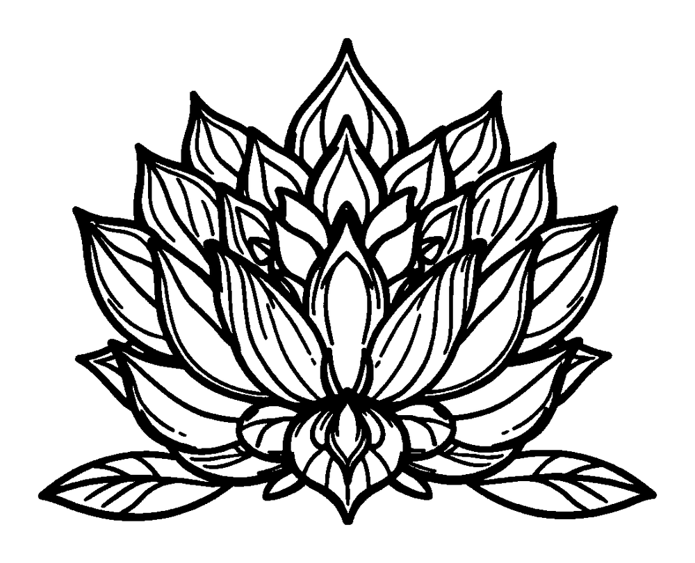 Lotus Mandala colouring page — free printable for teens