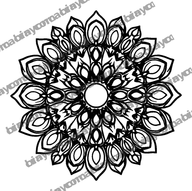Mandala colouring page — free printable for kids