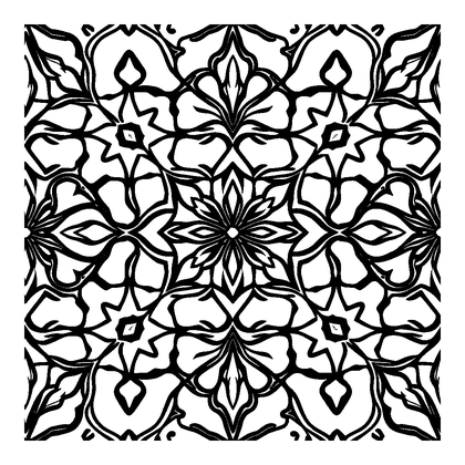 Moroccan Tile Colouring Page (Kids, Standard)