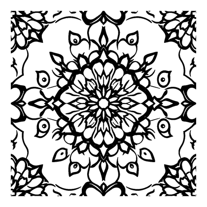 Mosaic Tile Colouring Page (Kids, Standard)