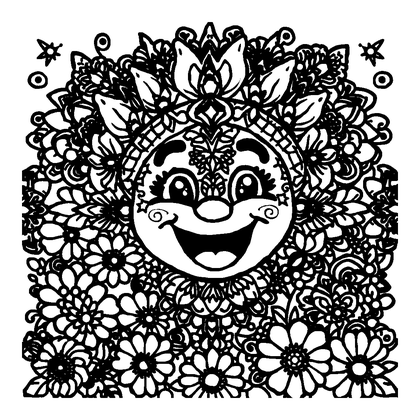 Mosaic Colouring Page (Adults, Intricate)