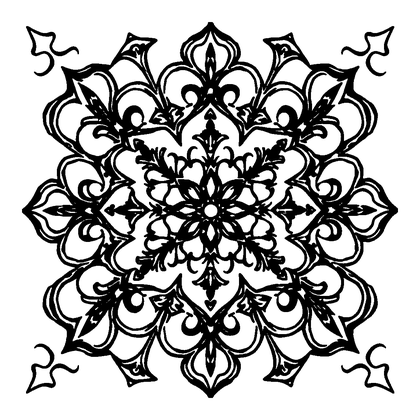 Ogee Colouring Page (Teens, Intricate)