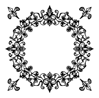 Ornamental Border Colouring Page (Adults, Intricate)