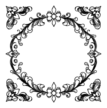 Ornamental Border Colouring Page (Teens, Standard)