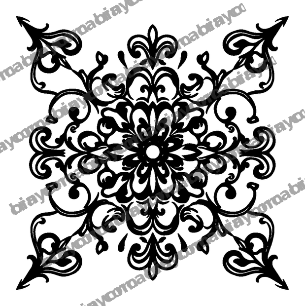 Ornate Scroll colouring page — free printable for kids