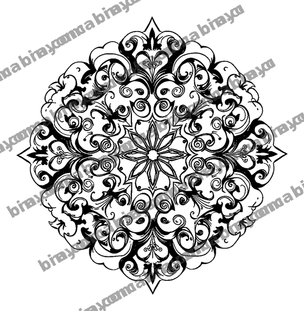 Ornate Scroll colouring page — free printable for teens