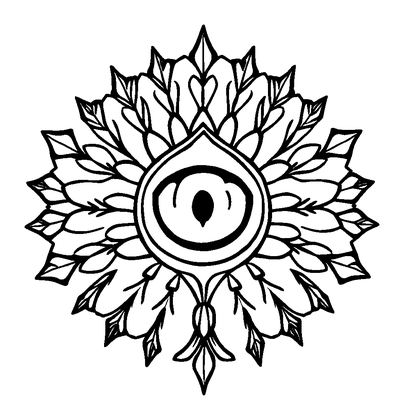 Peacock Feather Eye Colouring Page (Kids, Standard)