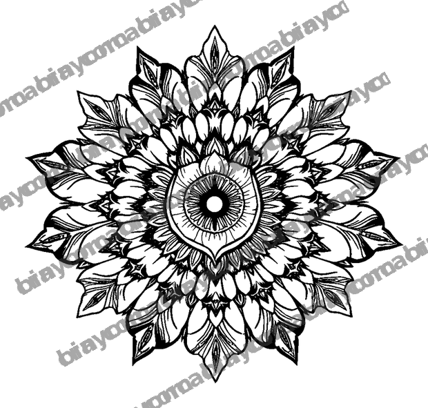 Peacock Feather Eye colouring page — free printable for teens