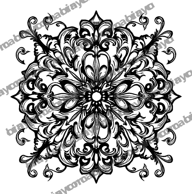 Quatrefoil colouring page — free printable for adults
