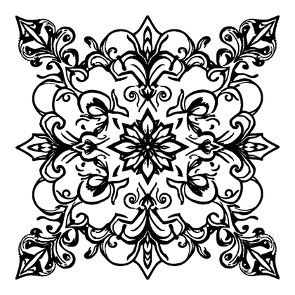 Quatrefoil Colouring Page (Teens, Intricate)