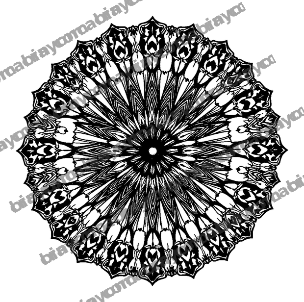 Radial Starfield colouring page — free printable for adults
