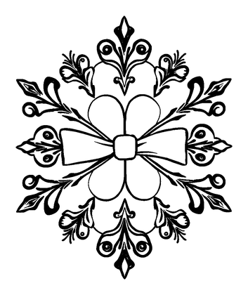 Ribbon Swirl Colouring Page (Kids, Standard)