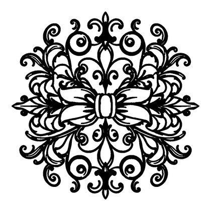 Ribbon Swirl Colouring Page (Teens, Intricate)