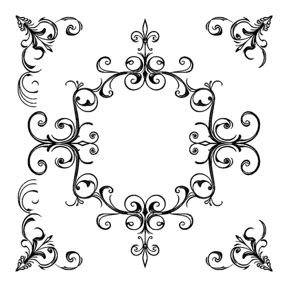 Scroll Border Colouring Page (Teens, Intricate)