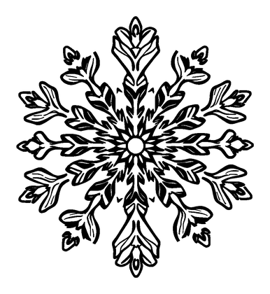Snowflake Colouring Page (Kids, Standard)
