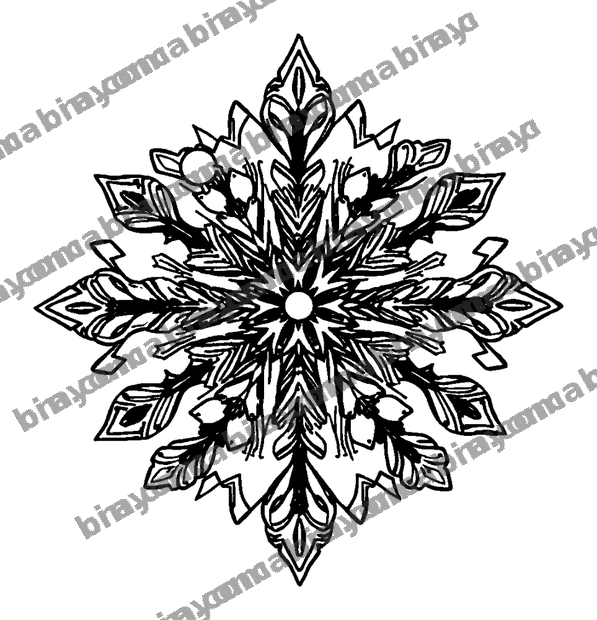Snowflake colouring page — free printable for teens