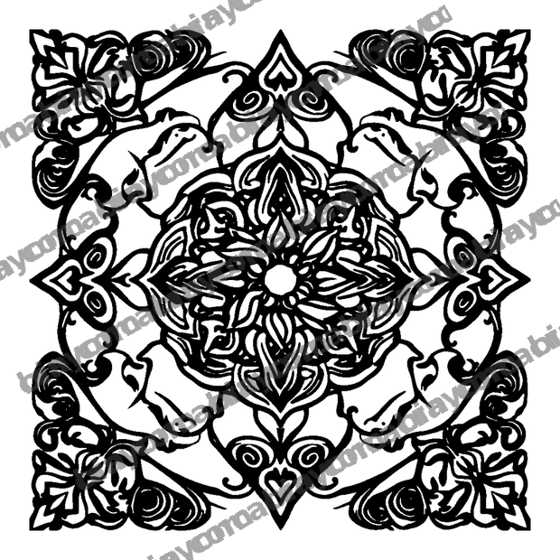 Spiral Knotwork colouring page — free printable for teens