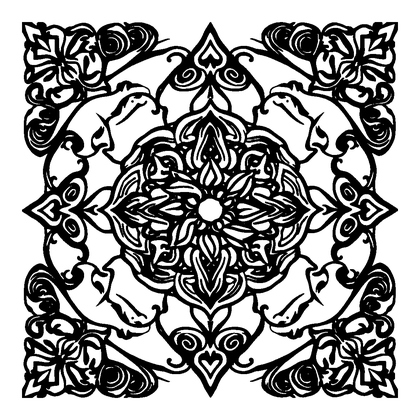 Spiral Knotwork Colouring Page (Teens, Intricate)