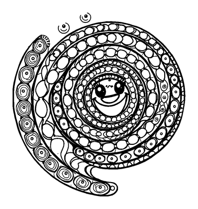 Spiral Pattern Colouring Page (Adults, Standard)