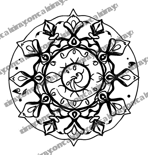 Spiral colouring page — free printable for kids