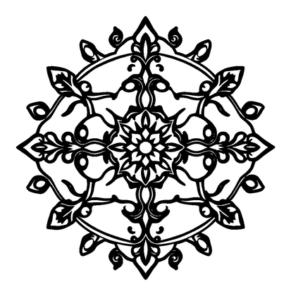 Stained Glass Panel Colouring Page (Kids, Standard)