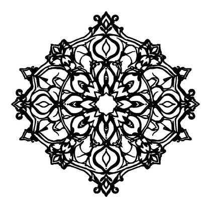 Stained Glass Colouring Page (Teens, Intricate)