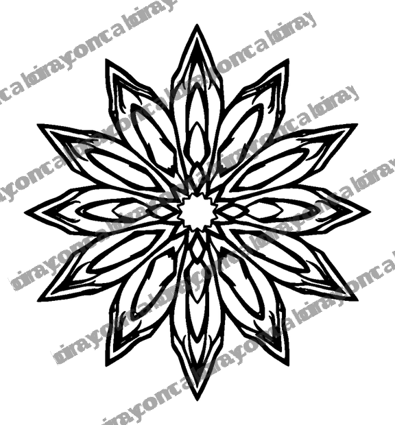 Star Tessellation colouring page — free printable for kids
