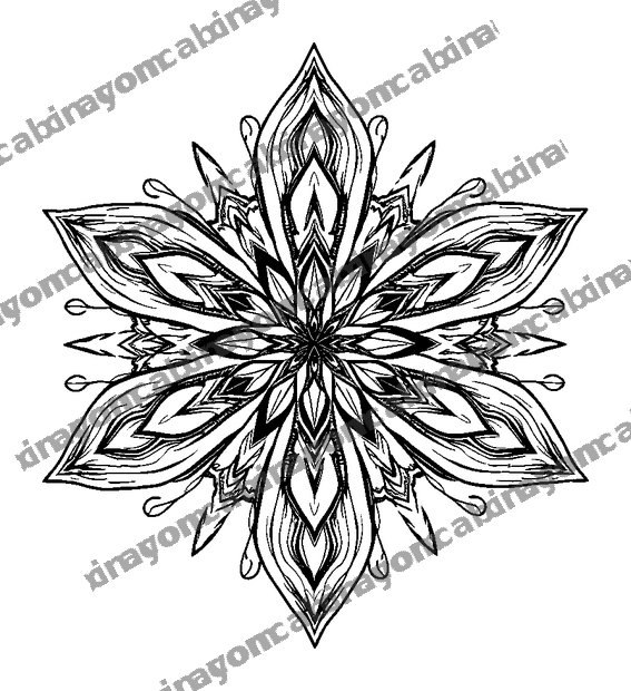 Star colouring page — free printable for adults