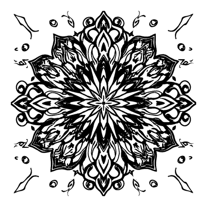 Star Colouring Page (Teens, Intricate)