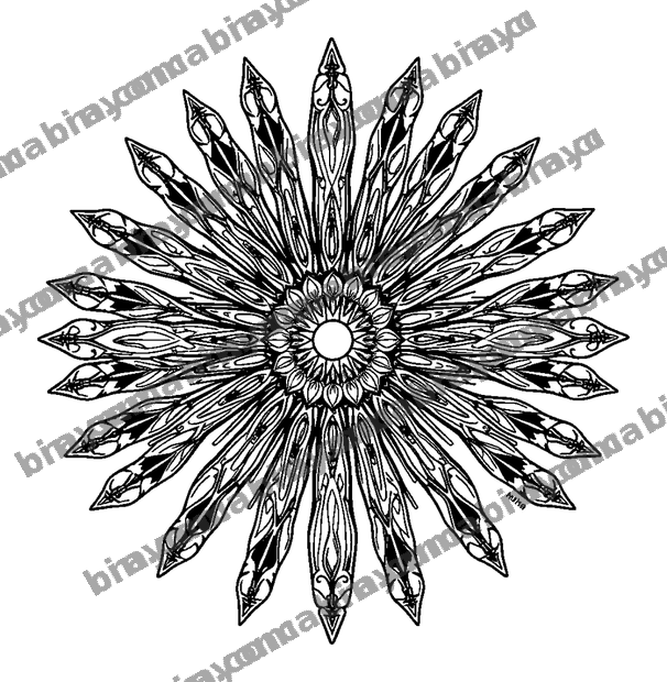 Sunburst Rays colouring page — free printable for adults