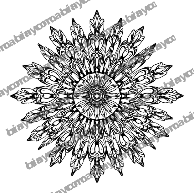 Sunburst colouring page — free printable for adults