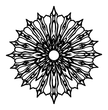 Sunburst Colouring Page (Kids, Standard)