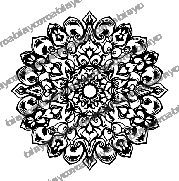 Swirl colouring page — free printable for adults