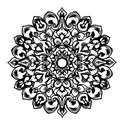 Swirl Colouring Page (Adults, Intricate)