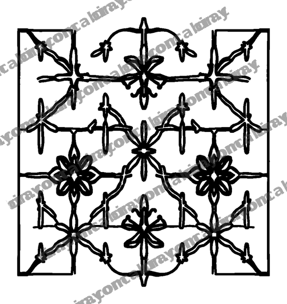 Trellis colouring page — free printable for kids