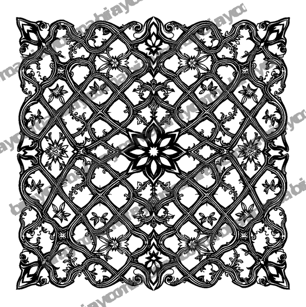 Trellis colouring page — free printable for teens
